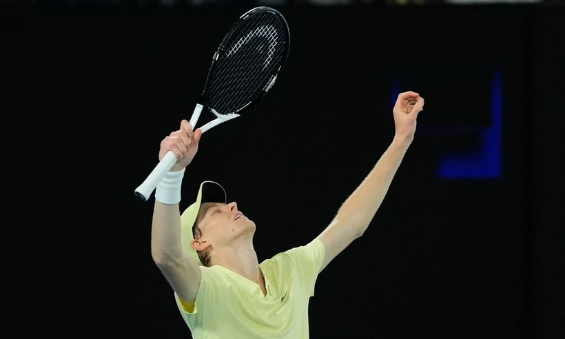 Jannik Sinner trở thành nhà vô địch Australian Open 2025 sau chiến thắng trước Alexander Zverev ở chung kết. (Nguồn: AP)