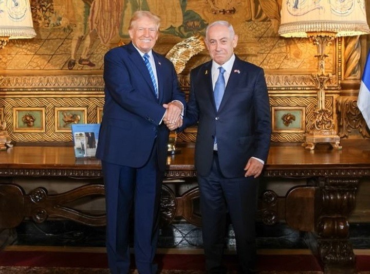 Tổng thống Mỹ Donald Trump và Thủ tướng Israel Benjamin Netanyahu.