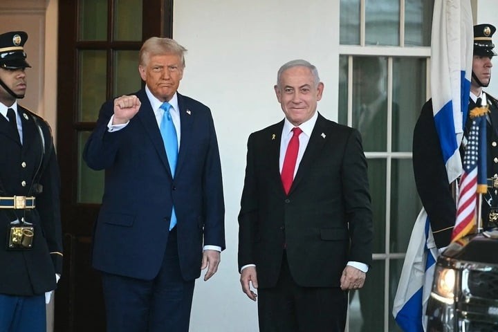 Tổng thống Mỹ Donald Trump và Thủ tướng Israel Benjamin Netanyahu.