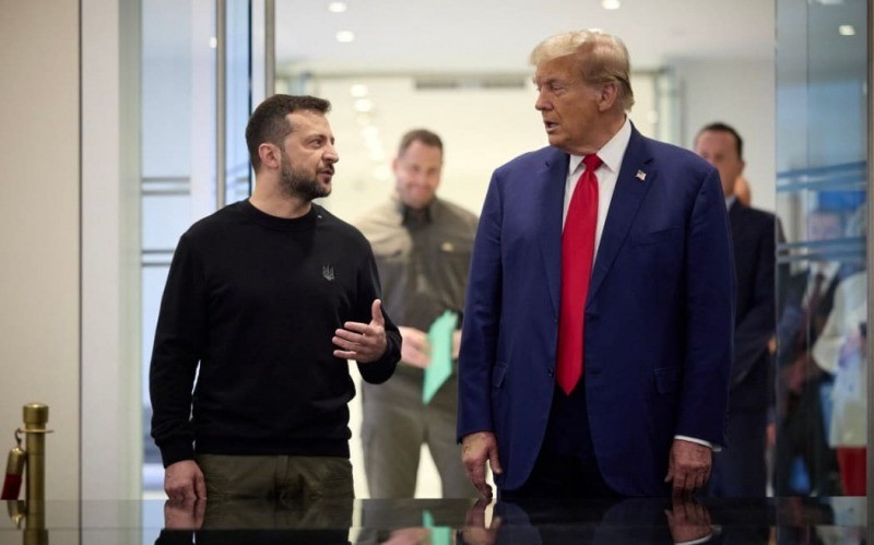 Tổng thống Mỹ Trump và người đồng cấp Ukraine Zelensky. Ảnh: GettyImages