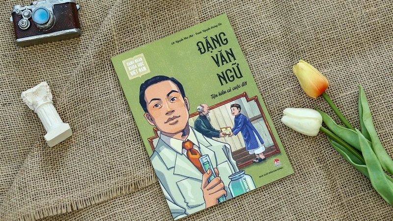 Sách tranh “Đặng Văn Ngữ - Tận hiến cả cuộc đời”. (Ảnh: Nhà xuất bản Kim Đồng)