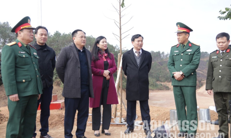 Kiểm tra tổng duyệt công tác chuẩn bị Lễ phát động “Tết trồng cây đời đời nhớ ơn Bác Hồ” tại huyện Chi Lăng