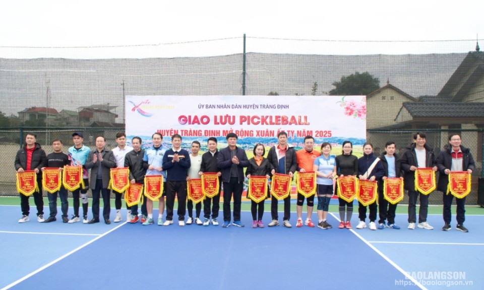 Sôi nổi giải giao lưu Pickleball huyện Tràng Định mở rộng Xuân Ất Tỵ năm 2025