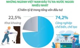 Đầu tư của Việt Nam ra nước ngoài gấp hơn 5,1 lần so với cùng kỳ năm 2024