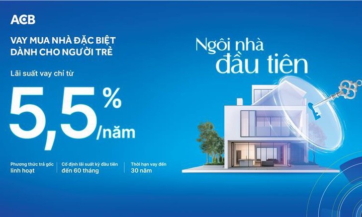 ACB tiên phong cho vay mua nhà đặc biệt dành cho người trẻ