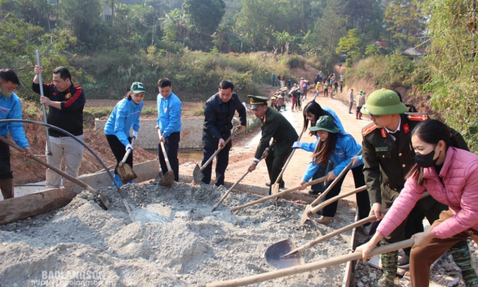 Thanh niên Lộc Bình: Ghi dấu từ những công trình, phần việc thanh niên