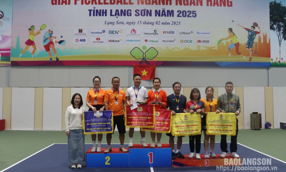 112 vận động viên tham gia Giải pickleball ngành ngân hàng năm 2025