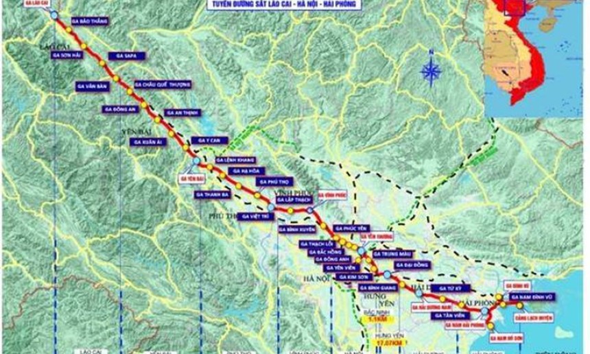 Hải Phòng sẽ góp gần 11.000 tỷ đồng cho tuyến đường sắt Lào Cai-Hà Nội-Hải Phòng