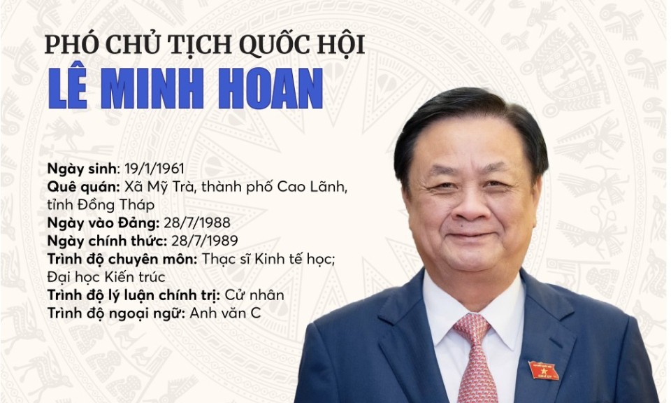 INFOGRAPHICS: Tóm tắt tiểu sử tân Phó Chủ tịch Quốc hội Lê Minh Hoan