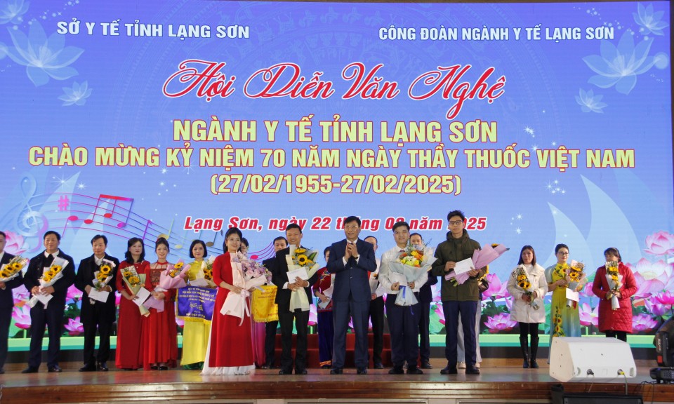 Hội diễn văn nghệ ngành y tế Lạng Sơn chào mừng kỷ niệm 70 năm ngày Thầy thuốc Việt Nam