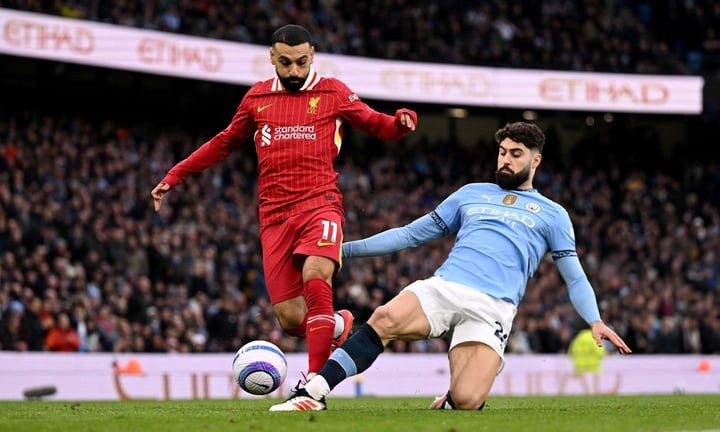 Salah xuất sắc, Liverpool khiến Man City chạm mốc chưa từng có