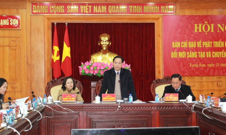 Hội nghị Ban Chỉ đạo về phát triển khoa học, công nghệ, đổi mới sáng tạo và chuyển đổi số