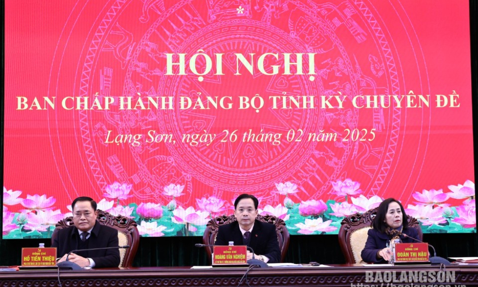 Hội nghị Ban Chấp hành Đảng bộ tỉnh kỳ chuyên đề