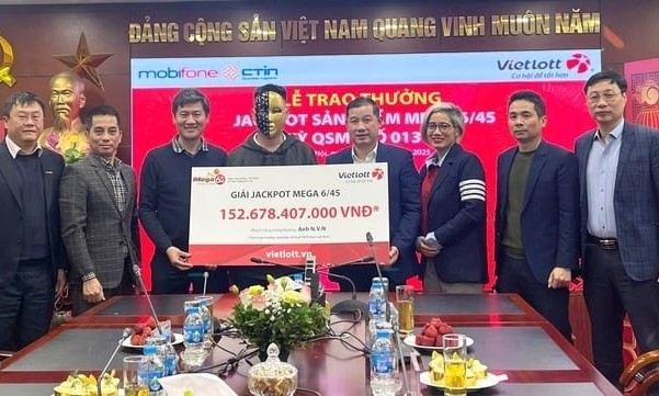 Một tấm vé trúng độc đắc Vietlott gần 23 tỷ đồng