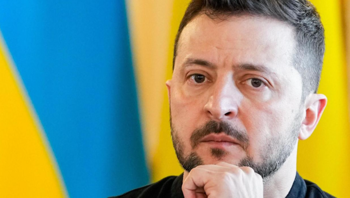 Tổng thống Ukraine Zelensky. 