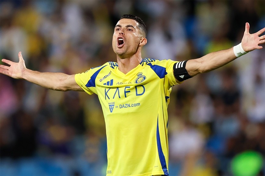 Ronaldo đang bước vào những tháng cuối hợp đồng với Al Nassr. Ảnh: talkSPORT 