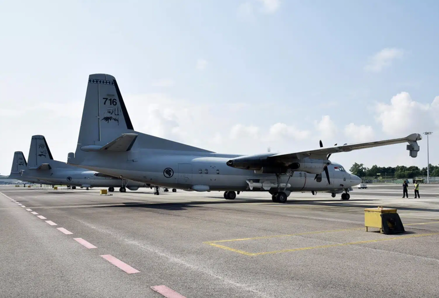 Máy bay tuần tra biển Fokker 50 của Không quân Singapore. Ảnh: Naval News