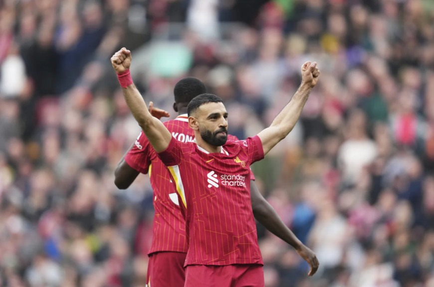 Salah hướng tới phá kỷ lục của Haaland. Ảnh: liverpoolfc.com