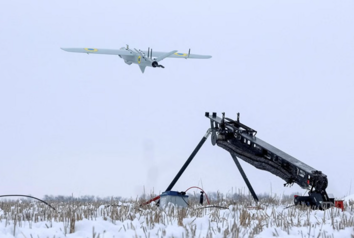 Vũ khí trinh sát dẫn đường chính xác (UAV) RAM ІІ do Ukraine sản xuất. (Ảnh: Reuters) 