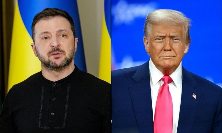 Tổng thống Ukraine Zelensky và Tổng thống Mỹ Trump. 