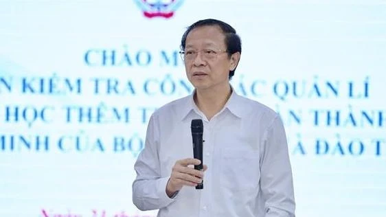 Thứ trưởng Giáo dục và Đào tạo Phạm Ngọc Thưởng. (Ảnh: Bộ Giáo dục và Đào tạo)