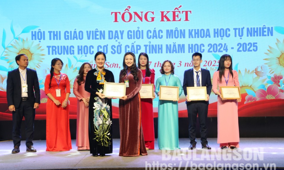 116 giáo viên đạt giáo viên dạy giỏi trung học cơ sở cấp tỉnh