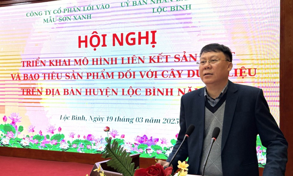 Lộc Bình: Triển khai mô hình liên kết sản xuất và bao tiêu sản phẩm đối với cây dược liệu