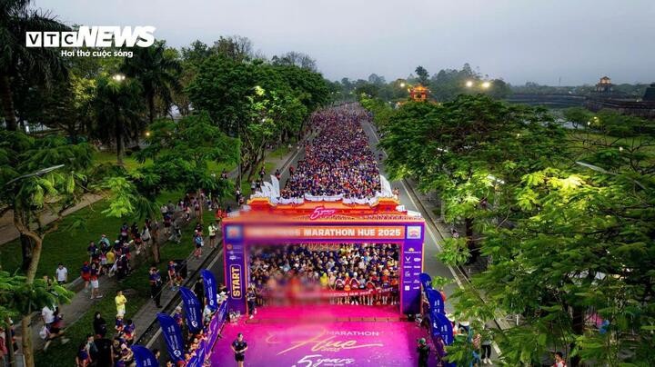 Giải chạy mà bà P. tham gia là giải chạy marathon được tổ chức quy mô lớn ở TP Huế, thu hút rất nhiều người tham gia.