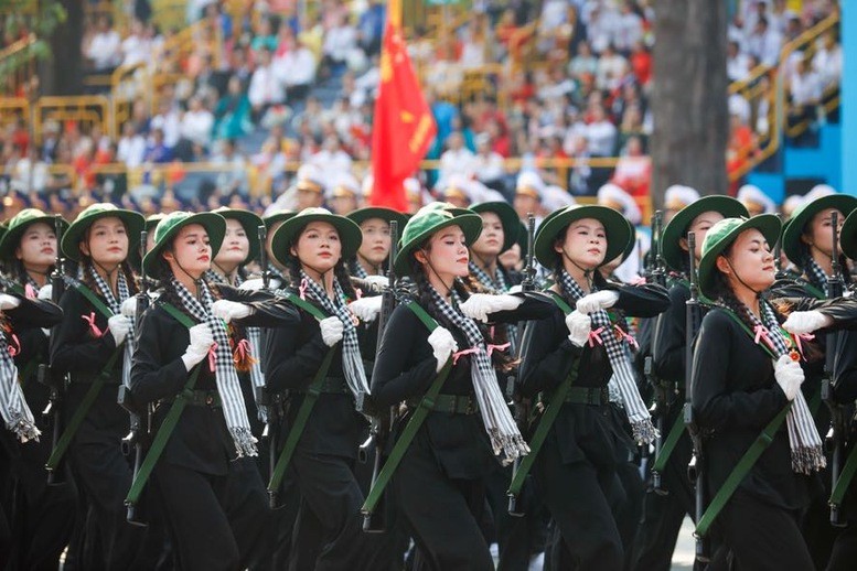 Khối nữ Du kích miền Nam- Ảnh: VGP/Nhật Bắc