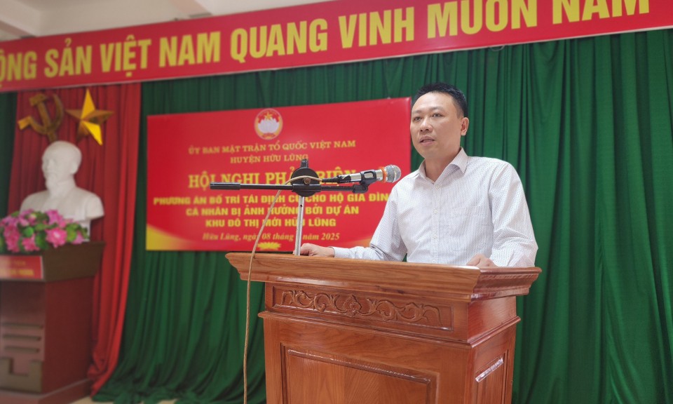 Hội nghị phản biện xã hội đối với phương án bố trí tái định cư dự án Khu đô thị mới Hữu Lũng