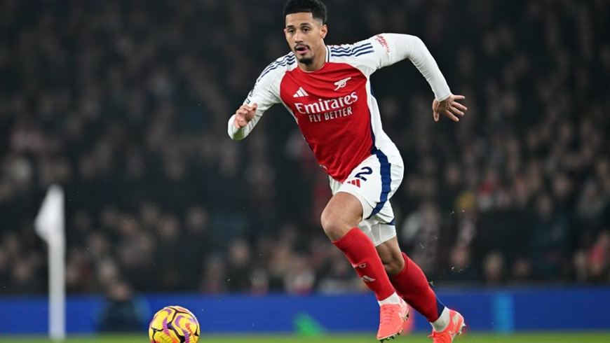 Trung vệ Saliba của Arsenal đang được Real Madrid đặc biệt quan tâm. Ảnh: arsenal.com