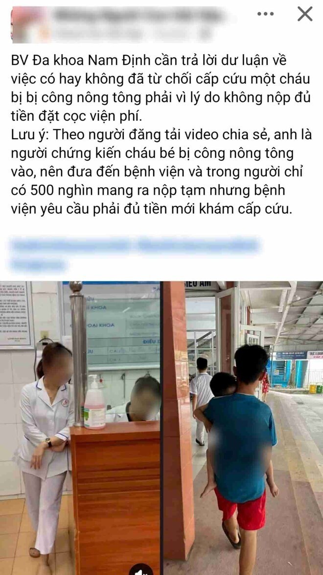 Nội dung chia sẻ trên mạng xã hội.