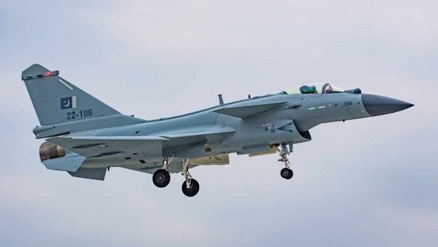 Một chiếc máy bay chiến đấu đa năng một động cơ J-10C. Ảnh: PAF