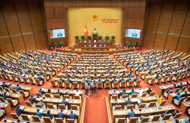 Kỳ họp thứ 9, Quốc hội khoá XV khai mạc trọng thể - Ảnh: VGP/Nhật Bắc