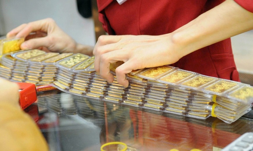 Giá vàng trong nước giảm mạnh. Ảnh: thanhnien.vn