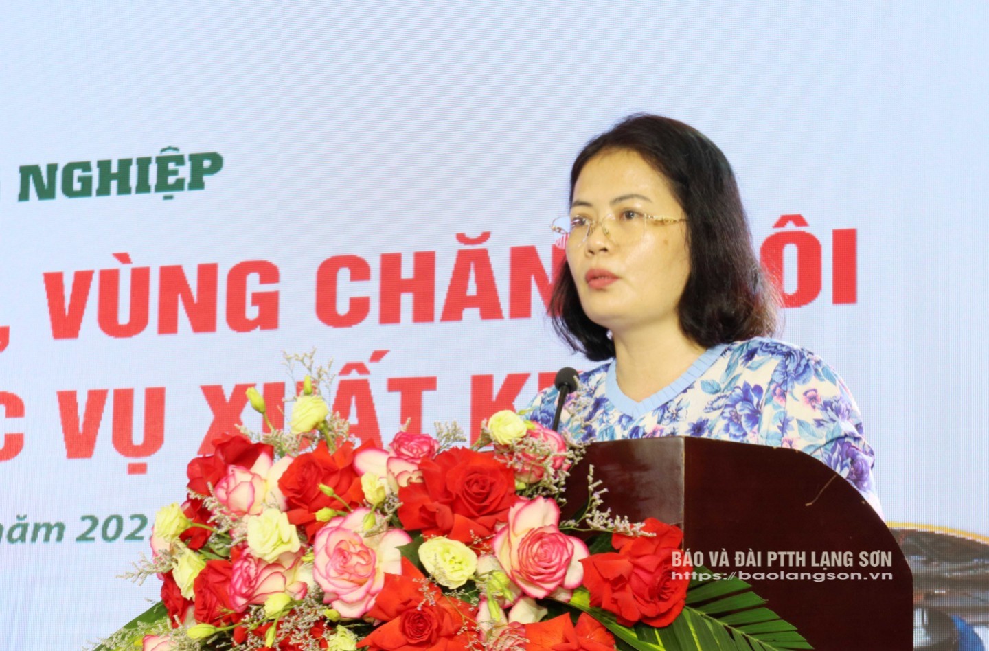 Lãnh đạo Sở NN&MT tỉnh Lạng Sơn phát biểu tại Diễn đàn