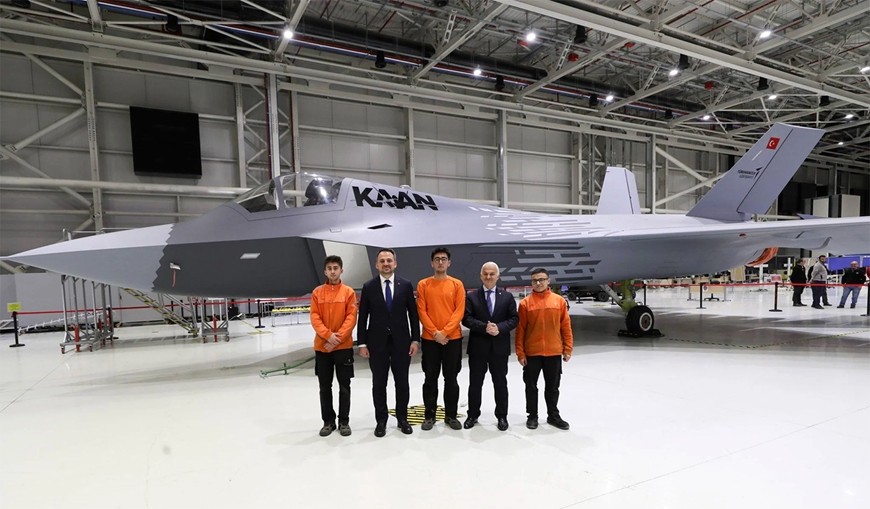Một nguyên mẫu tiêm kích thế hệ thứ năm KAAN của Thổ Nhĩ Kỳ. Ảnh: Defence Turk