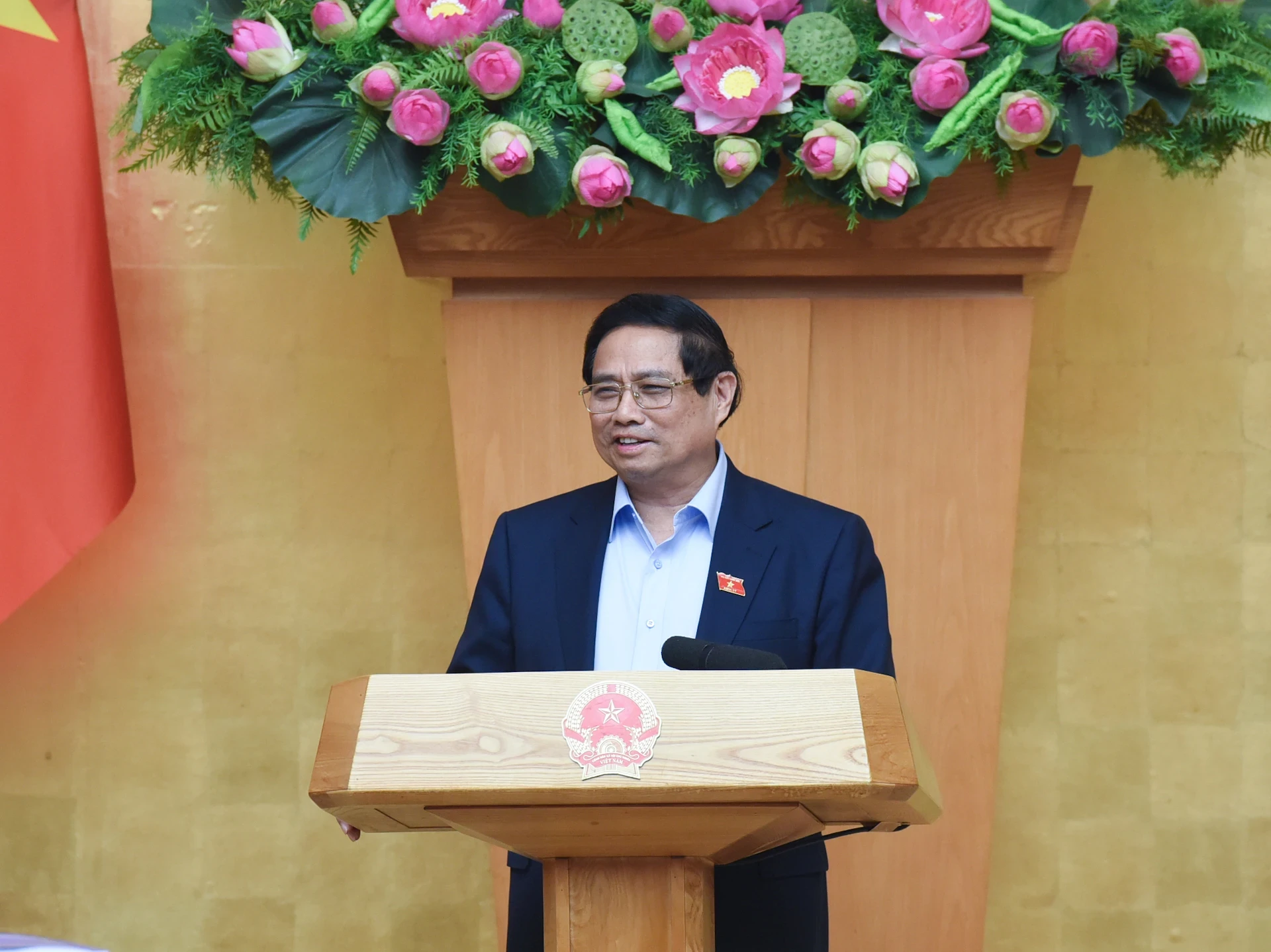 Thủ tướng Phạm Minh Chính phát biểu chỉ đạo cuộc họp.