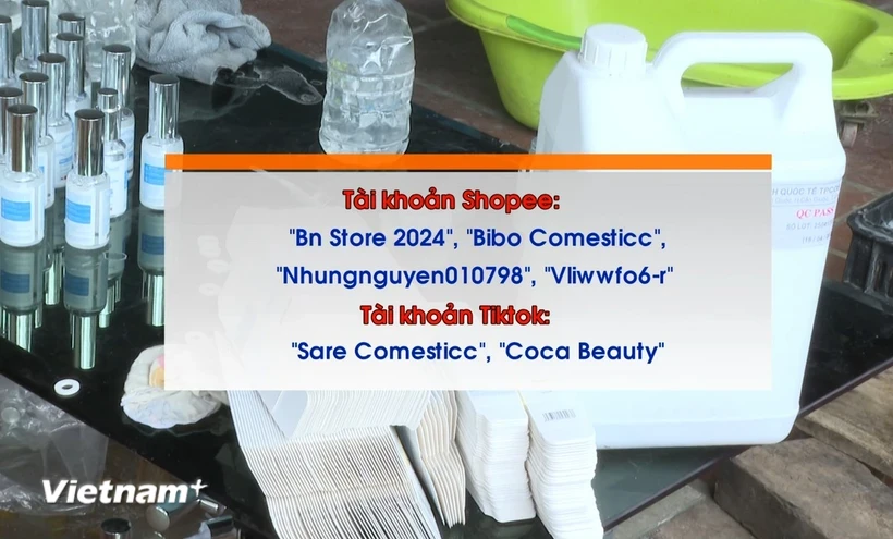 Hơn 100.000 đơn hàng mỹ phẩm giả đã được bán qua các tài khoản này trên Shopee và TiKToK.