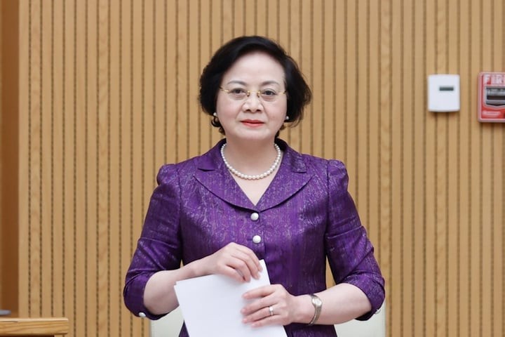 Bộ trưởng Nội vụ Phạm Thị Thanh Trà. (Ảnh: VGP)