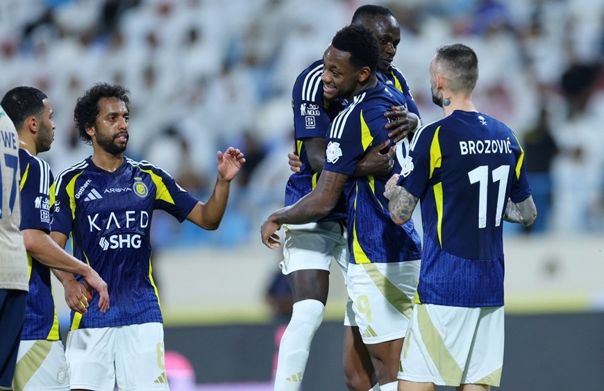 Dù không có Ronaldo trong đội hình, Al Nassr vẫn thắng áp đảo với tỷ số rất đậm trước đối thủ. Ảnh: Vavel