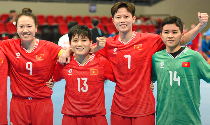 Đội tuyển futsal nữ Việt Nam gặp Nhật Bản ở tứ kết.