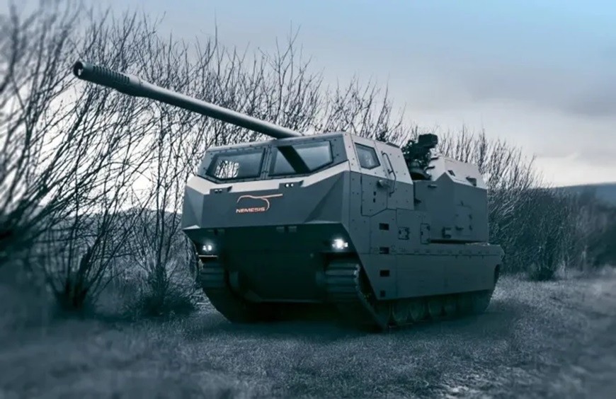 Pháo tự hành NEMESIS. Ảnh: General Dynamics European Land Systems
