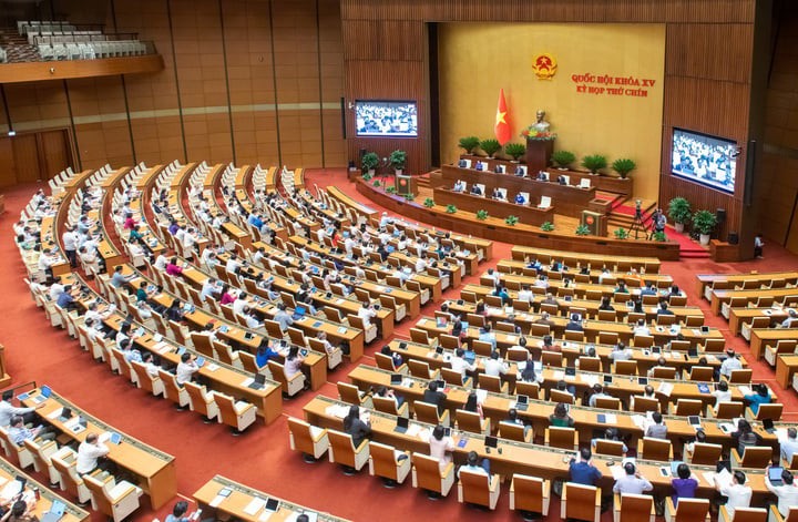 Toàn cảnh Kỳ họp thứ 9, Quốc hội khóa XV. (Ảnh: quochoi.vn)