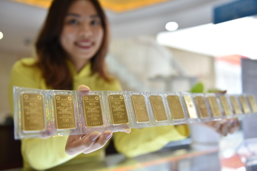 Giá vàng trong nước tăng. Ảnh: tuoitre.vn