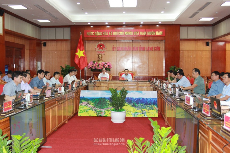 Phiên họp tại điểm cầu tỉnh Lạng Sơn