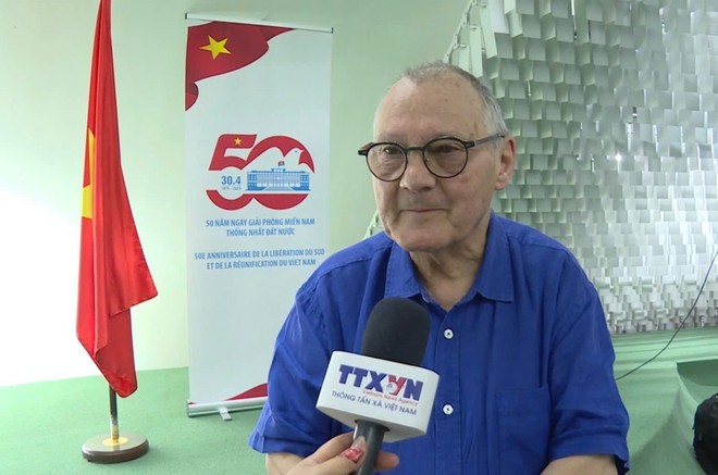 Nhà sử học Pháp Alain Ruscio. (Ảnh: Nguyễn Thu Hà/TTXVN)