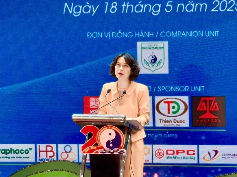 Thứ trưởng Bộ Y tế Nguyễn Thị Liên Hương phát biểu tại Hội thảo. (Ảnh: PV/Vietnam+)