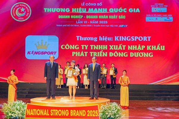 Kingsport được vinh danh tại Top 10 Thương hiệu mạnh Quốc gia