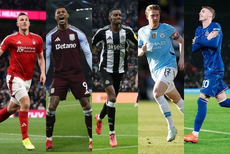 Tin thể thao (20-5): Nottingham Forest, Aston Villa, Newcastle, Man City và Chelsea sẽ tranh 3 tấm vé còn lại của giải Ngoại hạng Anh giành quyền dự Champions League mùa tới. Ảnh: 24h.com.vn